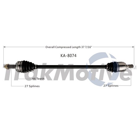 Surtrack Axle Cv Axle Shaft, Ka-8074 KA-8074